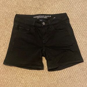 American Eagle women midi jean shorts